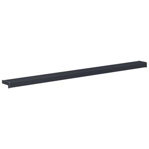 vidaXL F&ouml;nsterbr&auml;da Anthracit med tr&auml;&aring;dring 140 x 15 x 4,5 cm PVC