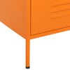 vidaXL Byr&aring; orange 80x35x101,5 cm st&aring;l