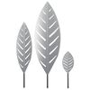 vidaXL Tr&auml;dg&aring;rdspinne 3 st 116,5 x 35 x 3 cm Galvaniserat st&aring;l Silver