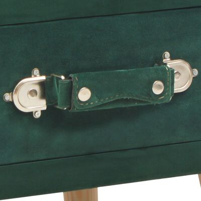 vidaXL Sängbord 2 st grön 40x35x40 cm sammet