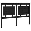 vidaXL S&auml;nggavel svart 140,5x4x100 cm massiv furu