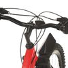 vidaXL Mountainbike 21 v&auml;xlar 26-tums d&auml;ck 36 cm r&ouml;d