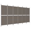 vidaXL Rumsavdelare 6 paneler antracit 300x200 cm tyg