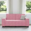 vidaXL Soffa 2-sits rosa 180x78x84 cm sammet