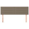 vidaXL Huvudgavlar 2 st taupe 72x5x78/88 cm tyg