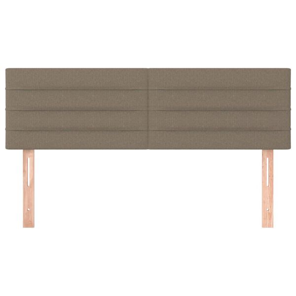 vidaXL Huvudgavlar 2 st taupe 72x5x78/88 cm tyg