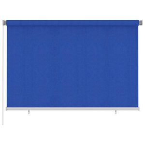 vidaXL Rullgardin utomhus 225 (B) x 140 (H) cm bl&aring; HDPE
