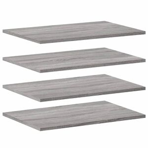 vidaXL V&auml;gghyllor 4 st gr&aring; sonoma 60x40x1,5 cm konstruerat tr&auml;