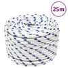 vidaXL B&aring;tlina vit 14 mm 25 m polypropylen