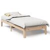 vidaXL S&auml;ngram utan madrass 80x200 cm massiv furu