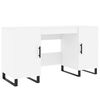 vidaXL Skrivbord vit 140x50x75 cm konstruerat tr&auml;