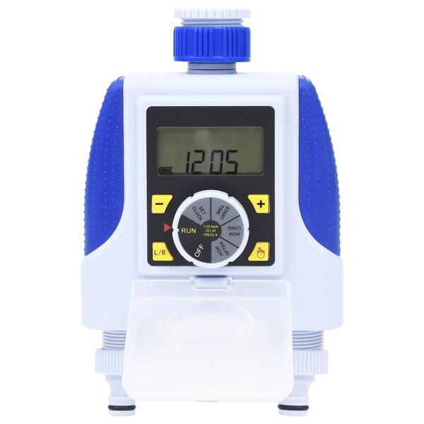 vidaXL Elektronisk dubbel bevattningstimer med regnf&ouml;rdr&ouml;jning