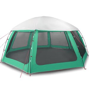 vidaXL Poolt&auml;lt med avtagbara gylf- och n&auml;tv&auml;ggar havsgr&ouml;nt 612x612 cm