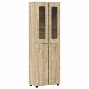 vidaXL Sk&aring;p FLORIN 60 x 35 x 182 cm Sonoma-ek Konstruerat tr&auml;