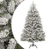 vidaXL Plastgran med sn&ouml; g&aring;ngj&auml;rn 210 cm