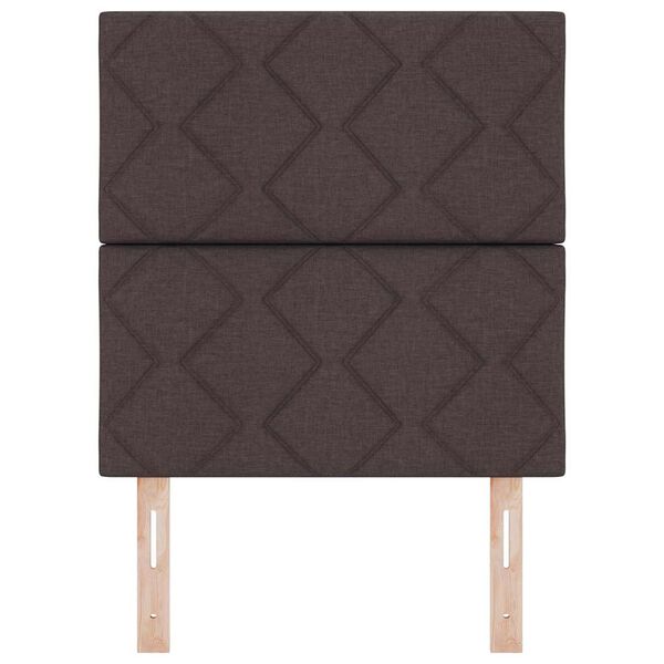 vidaXL Huvudgavel med huvudgavel M&ouml;rkbrun 80 cm Konstl&auml;der