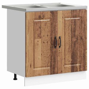 vidaXL K&ouml;kssk&aring;p Kalmar Gammalt tr&auml; 80 x 46 x 81,5 cm Konstruerat tr&auml;