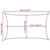 vidaXL Solsegel sandf&auml;rgat 8x5 m 100% polyesteroxford