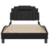 vidaXL Bed Frame "Viana" with LED without Mattress Black 100x203 cm