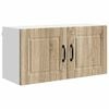 vidaXL V&auml;ggsk&aring;p PORTO Sonoma-ek 80 x 31 x 40 cm Konstruerat tr&auml;