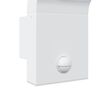 vidaXL Utomhusvägglampa LED med sensor vit gjuten aluminium