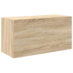 vidaXL V&auml;ggsk&aring;p f&ouml;r badrum sonoma-ek 60x25x30 cm konstruerat tr&auml;