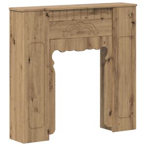 vidaXL Eldstadsram Artisan-ek 93 x 20 x 89 cm Konstruerat tr&auml;