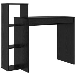 vidaXL Skrivbord Svart Ek Konstruerat tr&auml; 100 x 40 x 90 cm