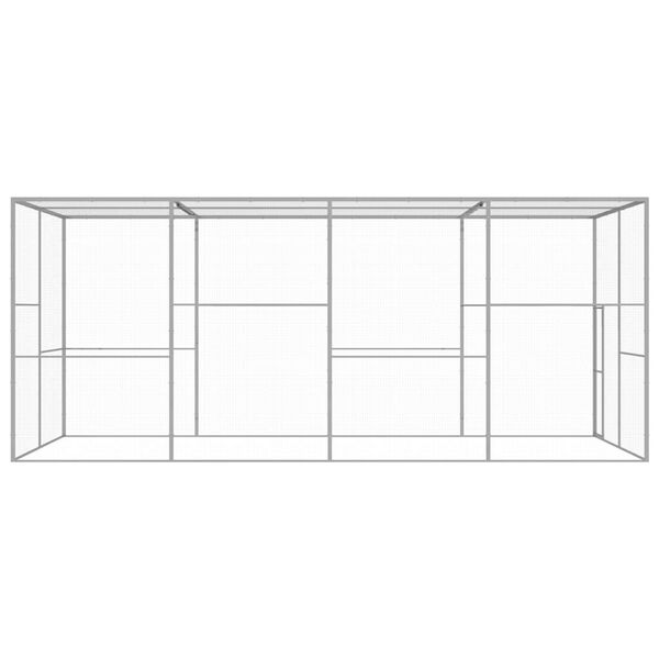 vidaXL Kattbur 6x3x2,5 m galvaniserat st&aring;l