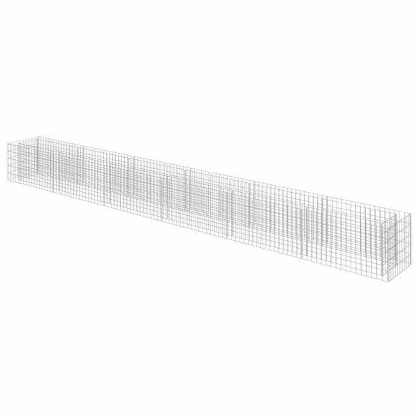vidaXL Planteringsgabion upph&ouml;jd galvaniserat st&aring;l 540x50x50 cm