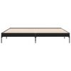 vidaXL Sängram svart 200x200 cm konstruerat trä och metall