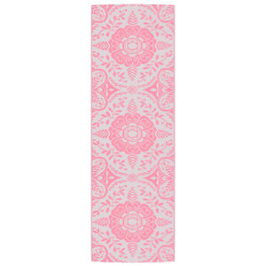 vidaXL Utomhusmatta ARAKIL rosa 80x250 cm PP
