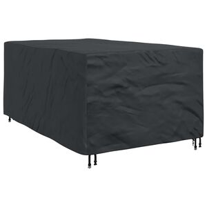 vidaXL M&ouml;bel&ouml;verdrag Enf&auml;rgad Svart 143 x 225 x 90 cm 600D