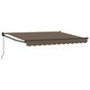 vidaXL Utdragbar markis Taupe 3,5 x 2 m Polyester och aluminium