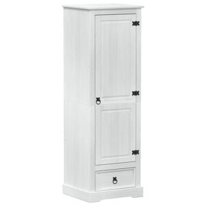 vidaXL Kl&auml;dkammare Vit 55 x 50 x 170 cm Massiv furu