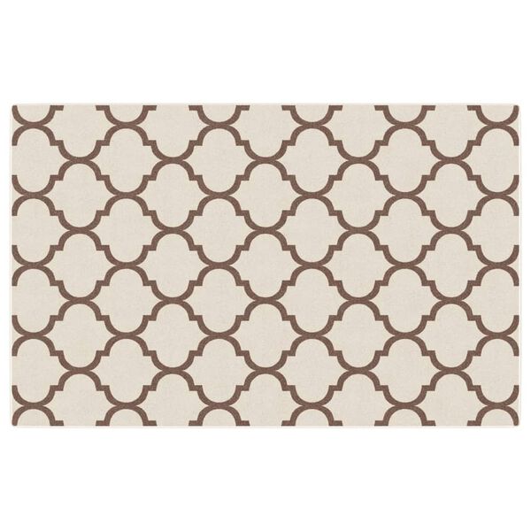 vidaXL Matta kort lugg flerfärgad inomhus/utomhus 190x300 cm halkfri