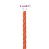 vidaXL Rep orange 6 mm 50 m polypropylen