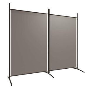 vidaXL Rumsavdelare 2 paneler antracit 175x180 cm tyg