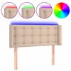 vidaXL S&auml;nggavel LED cappuccino 83x16x78/88 cm konstl&auml;der