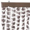 vidaXL Insektsdraperi taupe och vit 90x220 cm chenille