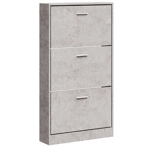 vidaXL Skosk&aring;p betonggr&aring; 59x17x108 cm konstruerat tr&auml;