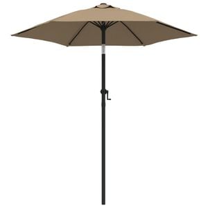 vidaXL Parasoll taupe 200x224 cm aluminium