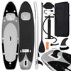 vidaXL Uppl&aring;sbar SUP-br&auml;da set svart 360x81x10 cm