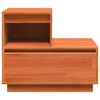 vidaXL Nattduksbord med låda Vaxbrun 60 x 34 x 51 cm Konstruerat trä