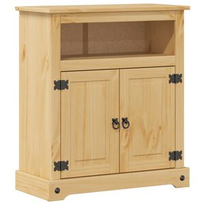 vidaXL Badrumssk&aring;p Corona 70x33x80 cm massiv furu
