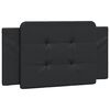 vidaXL Headboard Cushion "Zadar" Black 100 cm Faux Leather