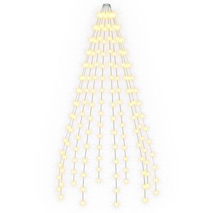 vidaXL Julgransbelysning 150 LED-lampor Varmvit 150 cm