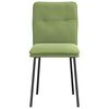 vidaXL Matstolar 2 st ljusgrön sammet