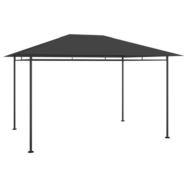 vidaXL Paviljong 384x281x270 cm antracit 180 g/m&sup2;