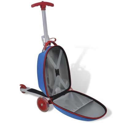 vidaXL Sparkcykel med väska för barn blå
